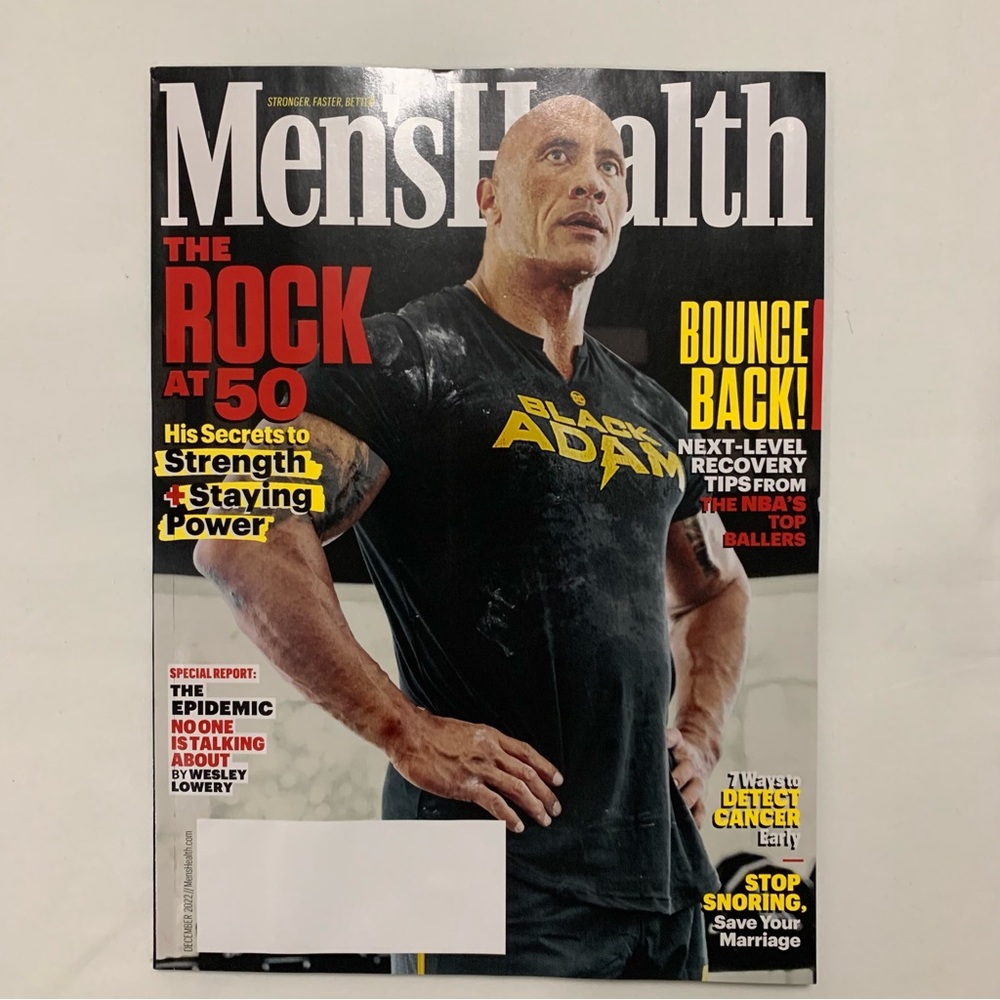 Men’s Health The Rock at 50 December 2022 Magazine
